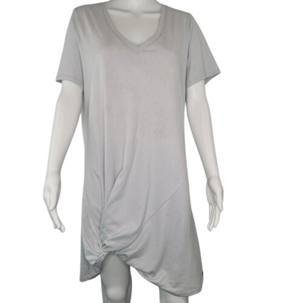 N:philanthropy Gray Leonardo Twist Hem  Dress‎
